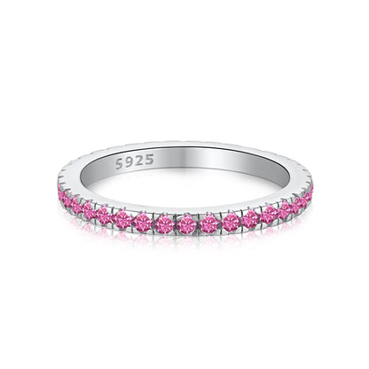 [Am jewelry]Delicate Sparkling Round Cut Daily Ring