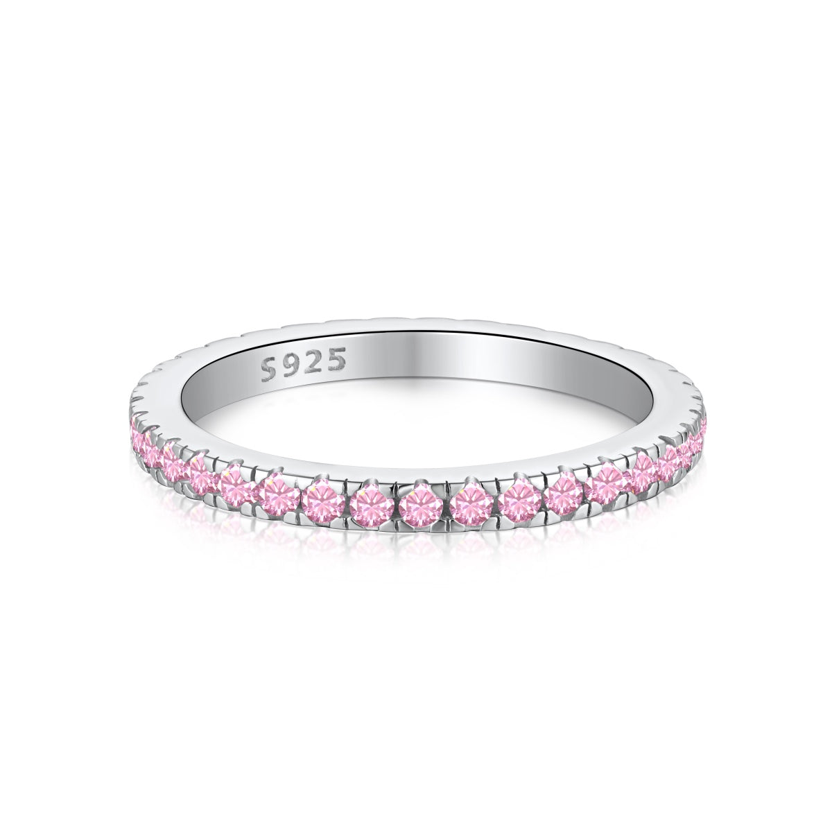 [Am jewelry]Delicate Sparkling Round Cut Daily Ring