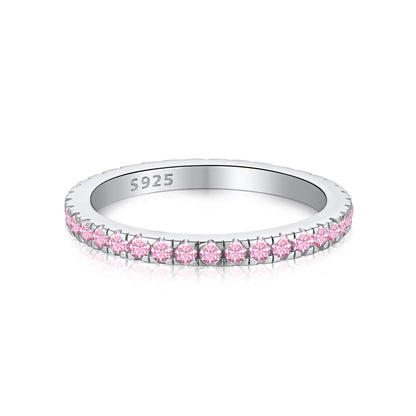 [Am jewelry]Delicate Sparkling Round Cut Daily Ring