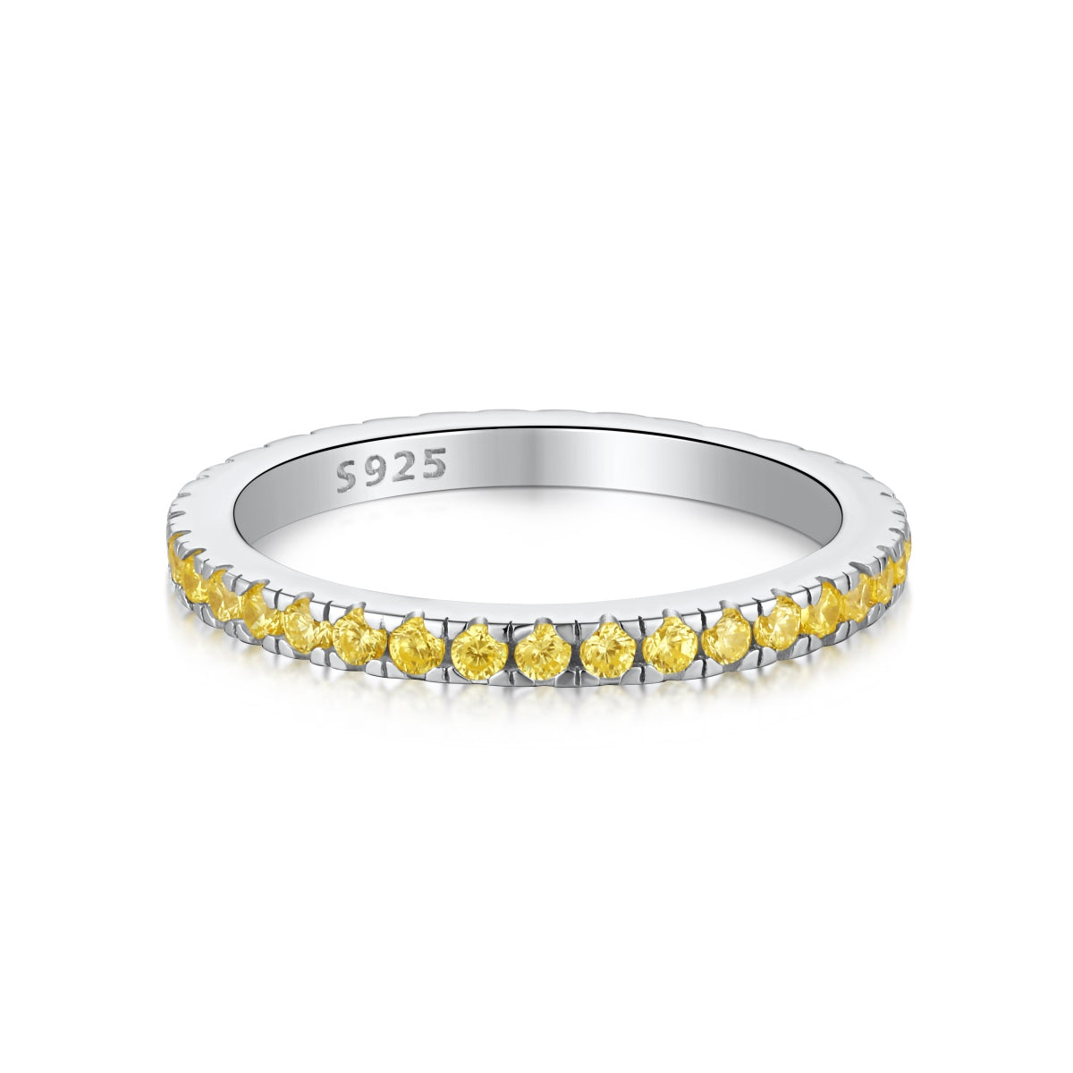 [Am jewelry]Delicate Sparkling Round Cut Daily Ring