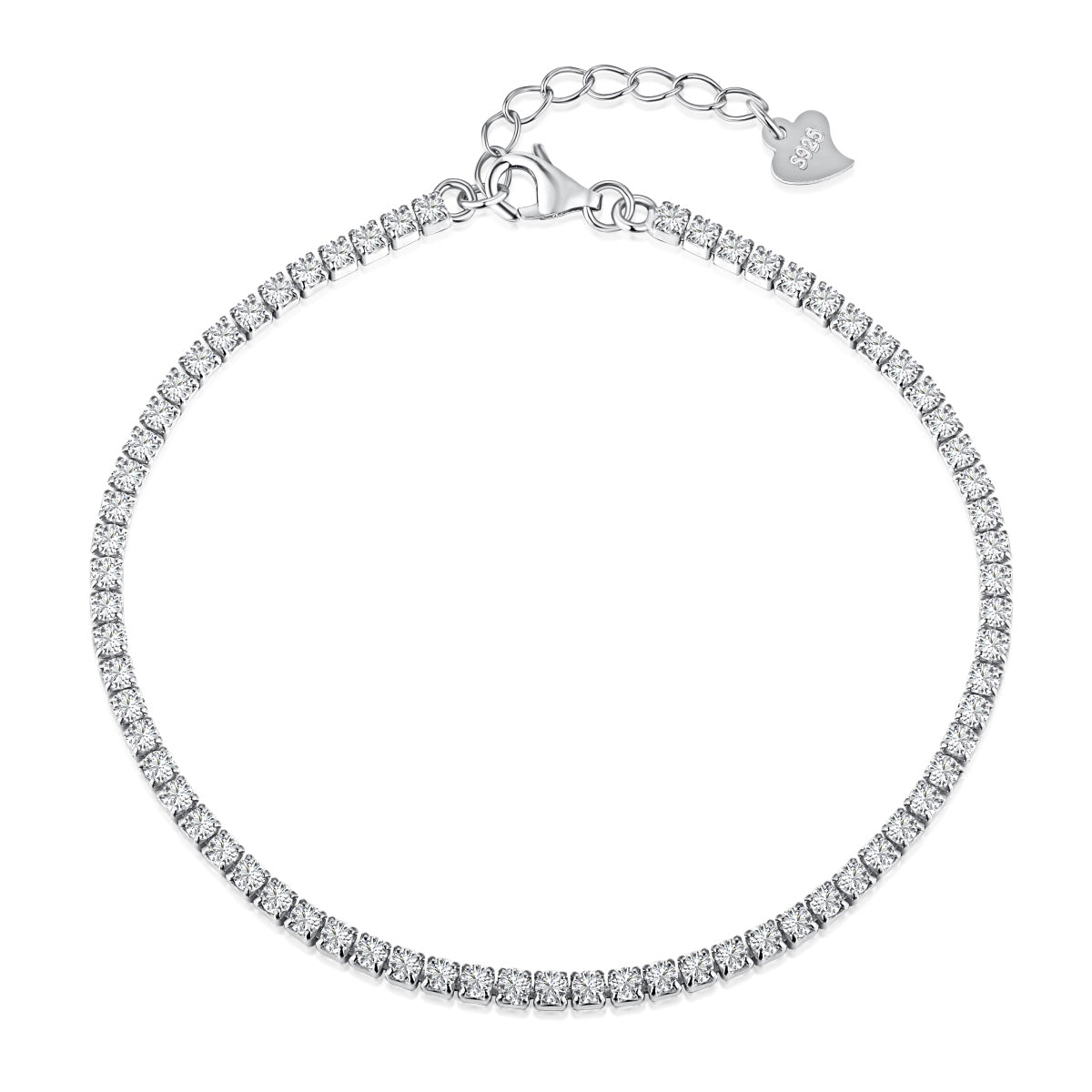 [Am jewelry]Radiant Shinning Princess Cut Tennis Bracelet