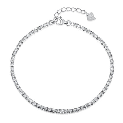 [Am jewelry]Radiant Shinning Princess Cut Tennis Bracelet