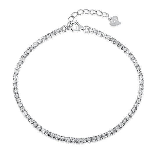 [Am jewelry]Radiant Shinning Princess Cut Tennis Bracelet