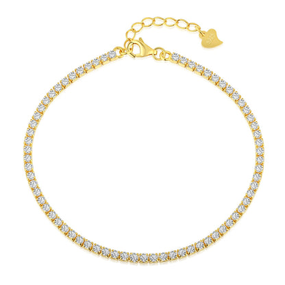 [Am jewelry]Radiant Shinning Princess Cut Tennis Bracelet