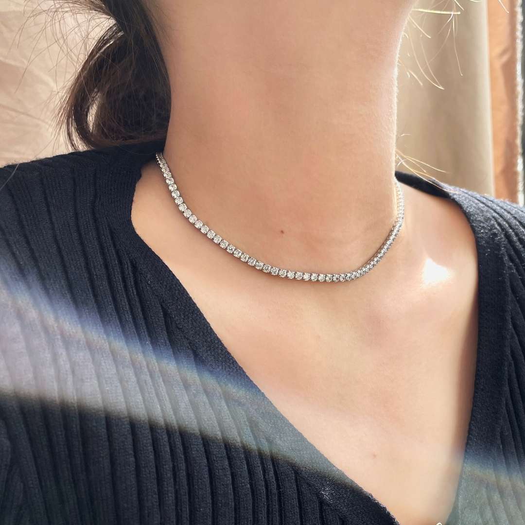 [Am jewelry]Elegant Tennis Chain Necklace