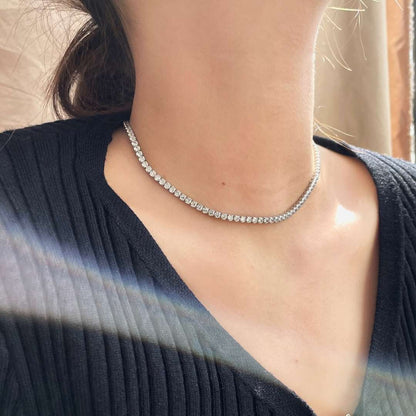 [Am jewelry]Elegant Tennis Chain Necklace