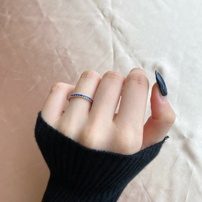 [Am jewelry]Delicate Sparkling Round Cut Daily Ring