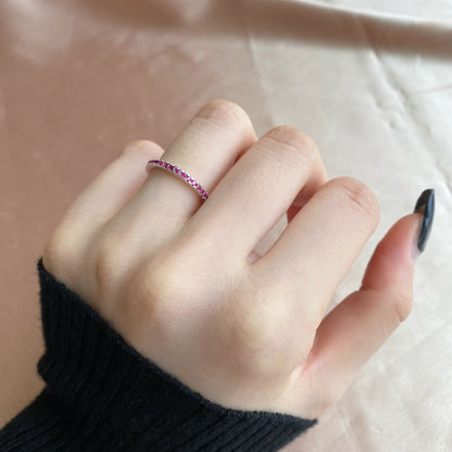 [Am jewelry]Delicate Sparkling Round Cut Daily Ring