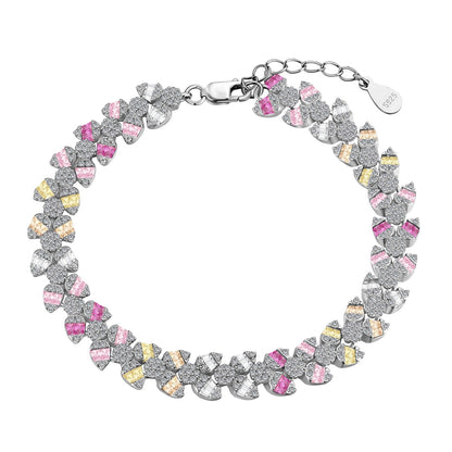 [Am jewelry]Dainty Exquisite Flower Shape Daily Bracelet