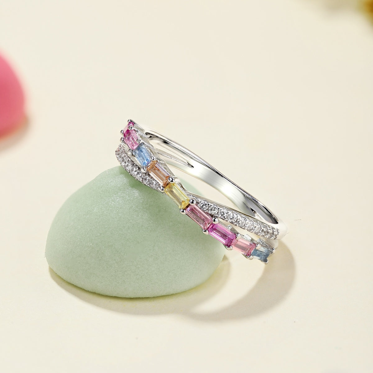 [Am jewelry]Energetic Elegant Radiant Cut Party Ring
