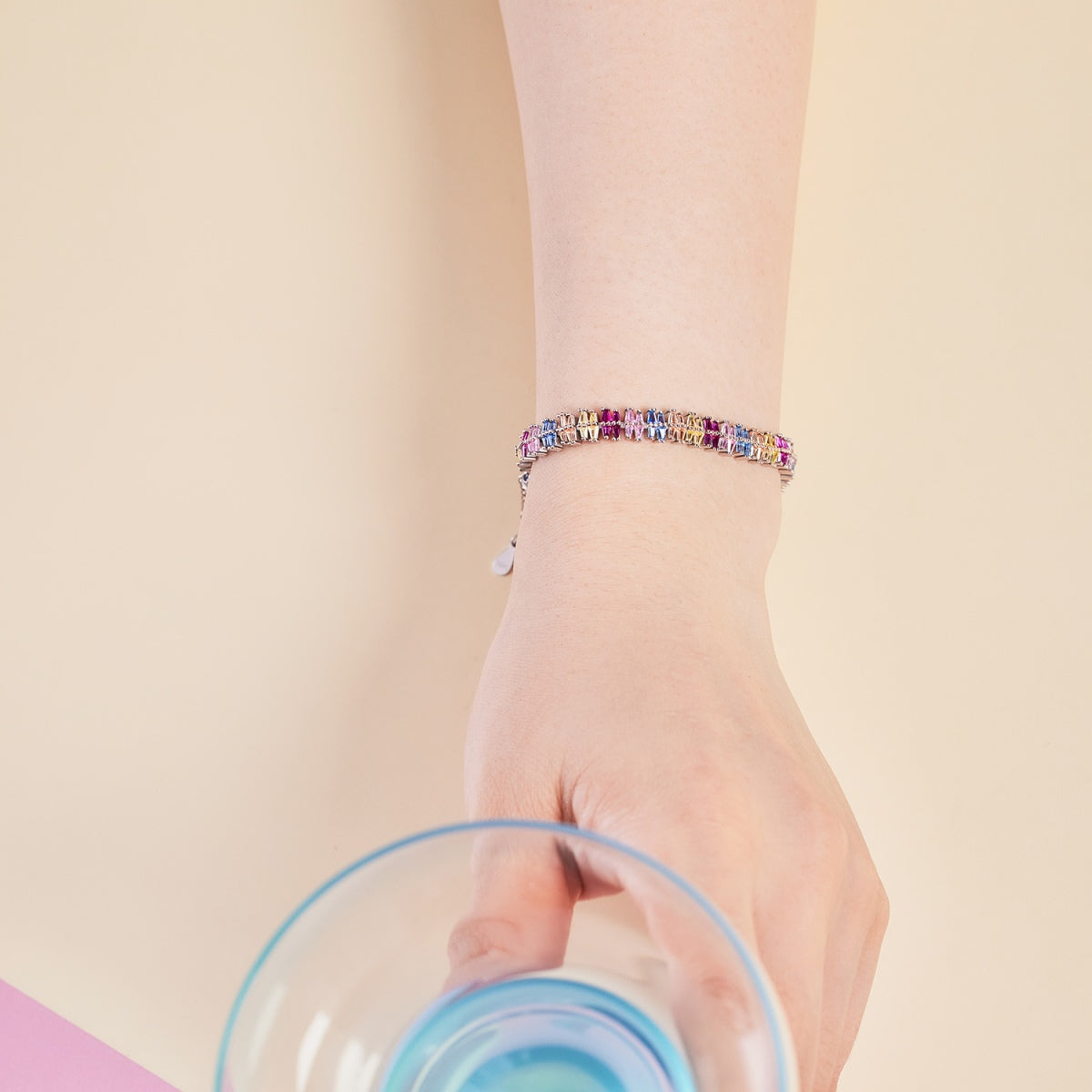[Am jewelry]Sparkling Exquisite Multi Cut Party Bracelet