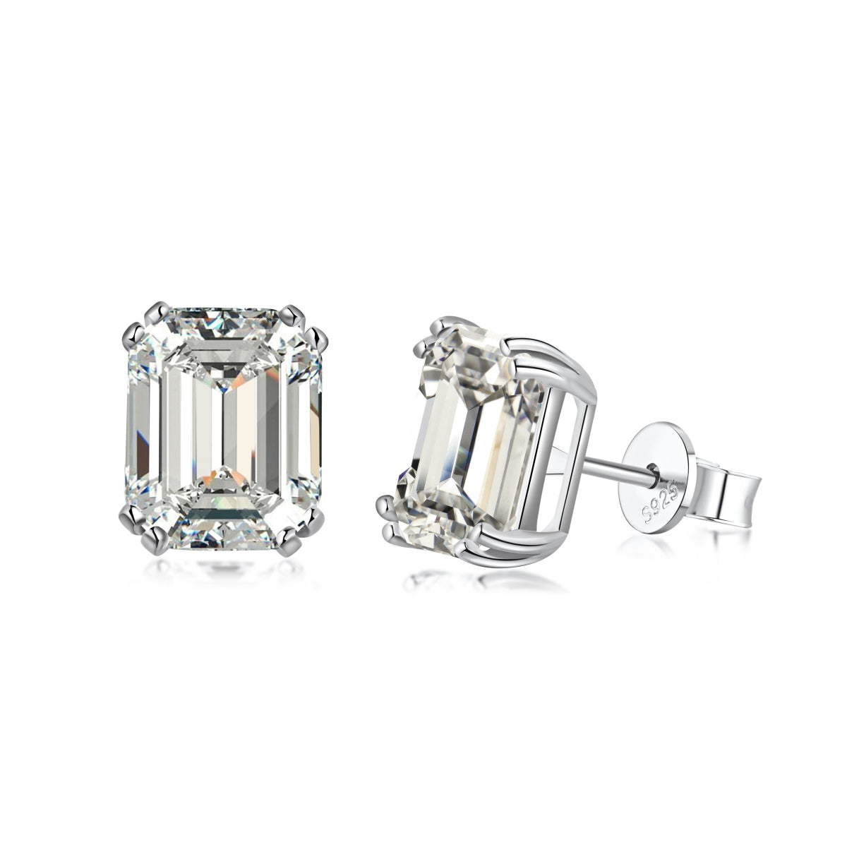 [Am jewelry]Dazzling Square Shape Earrings