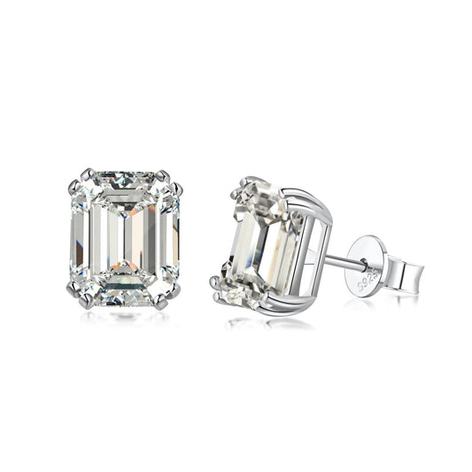 [Am jewelry]Dazzling Square Shape Earrings