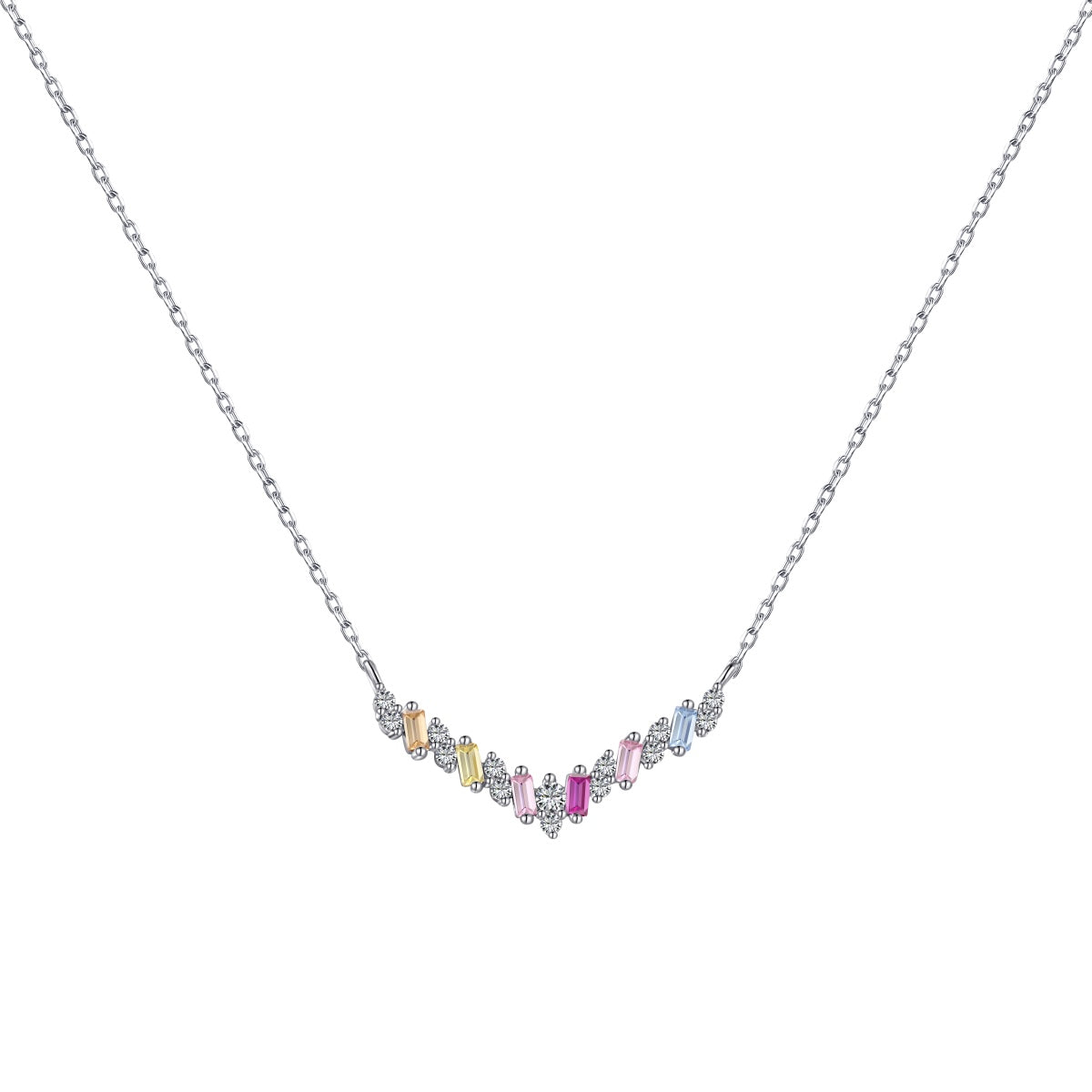 [Am jewelry]Dazzling Rainbow Necklace