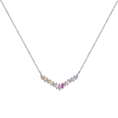 [Am jewelry]Dazzling Rainbow Necklace