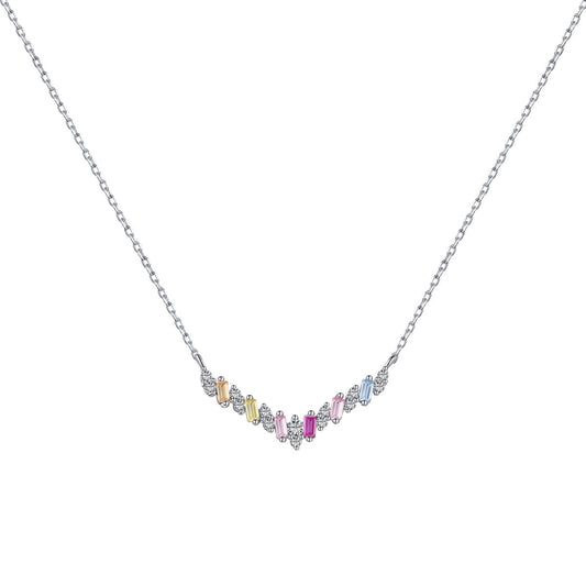 [Am jewelry]Dazzling Rainbow Necklace