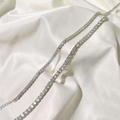[Am jewelry]Elegant Tennis Chain Necklace