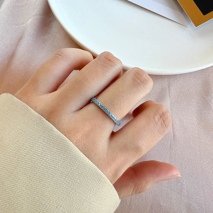 [Am jewelry]Delicate Sparkling Round Cut Daily Ring