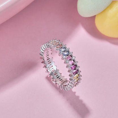[Am jewelry]Splashy Ornate Emerald Cut Cocktail Ring