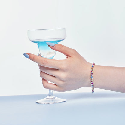 [Am jewelry]Ornate Sparkling Multi Cut Party Bracelet