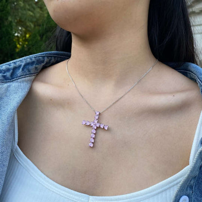 [Am jewelry]Radiant Cross Shape Necklace
