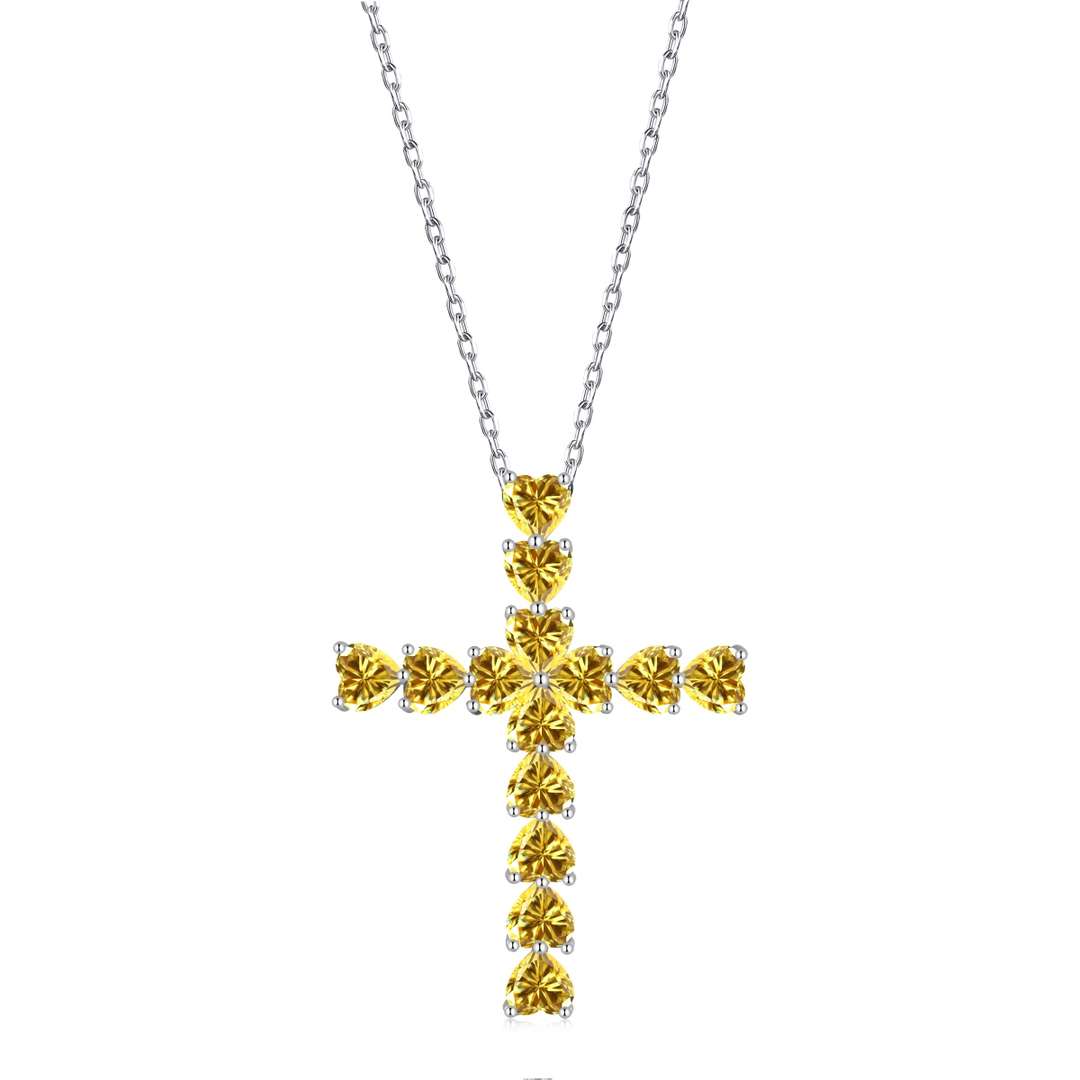 [Am jewelry]Radiant Cross Shape Necklace