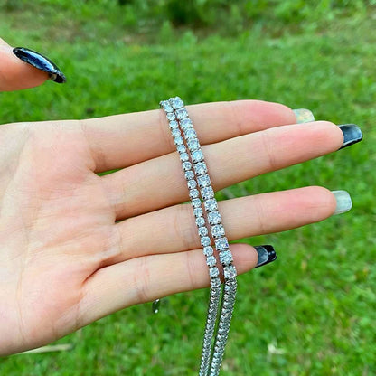 [Am jewelry]Elegant Tennis Chain Necklace