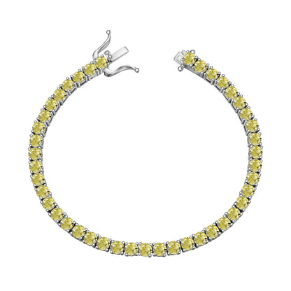 [Am jewelry]Ornate Dazzling Round Cut Tennis Bracelet