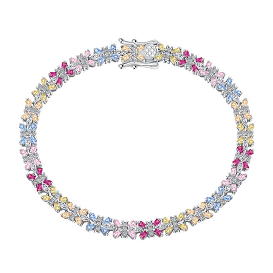 [Am jewelry]Radiant Colorful Emerald Cut Party Bracelet