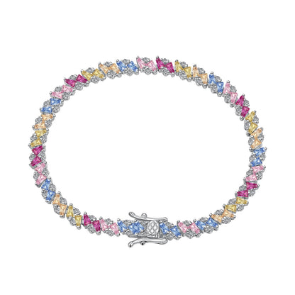 [Am jewelry]Ornate Sparkling Multi Cut Party Bracelet