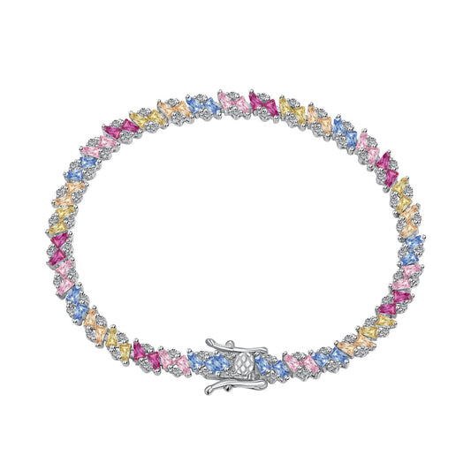 [Am jewelry]Ornate Sparkling Multi Cut Party Bracelet