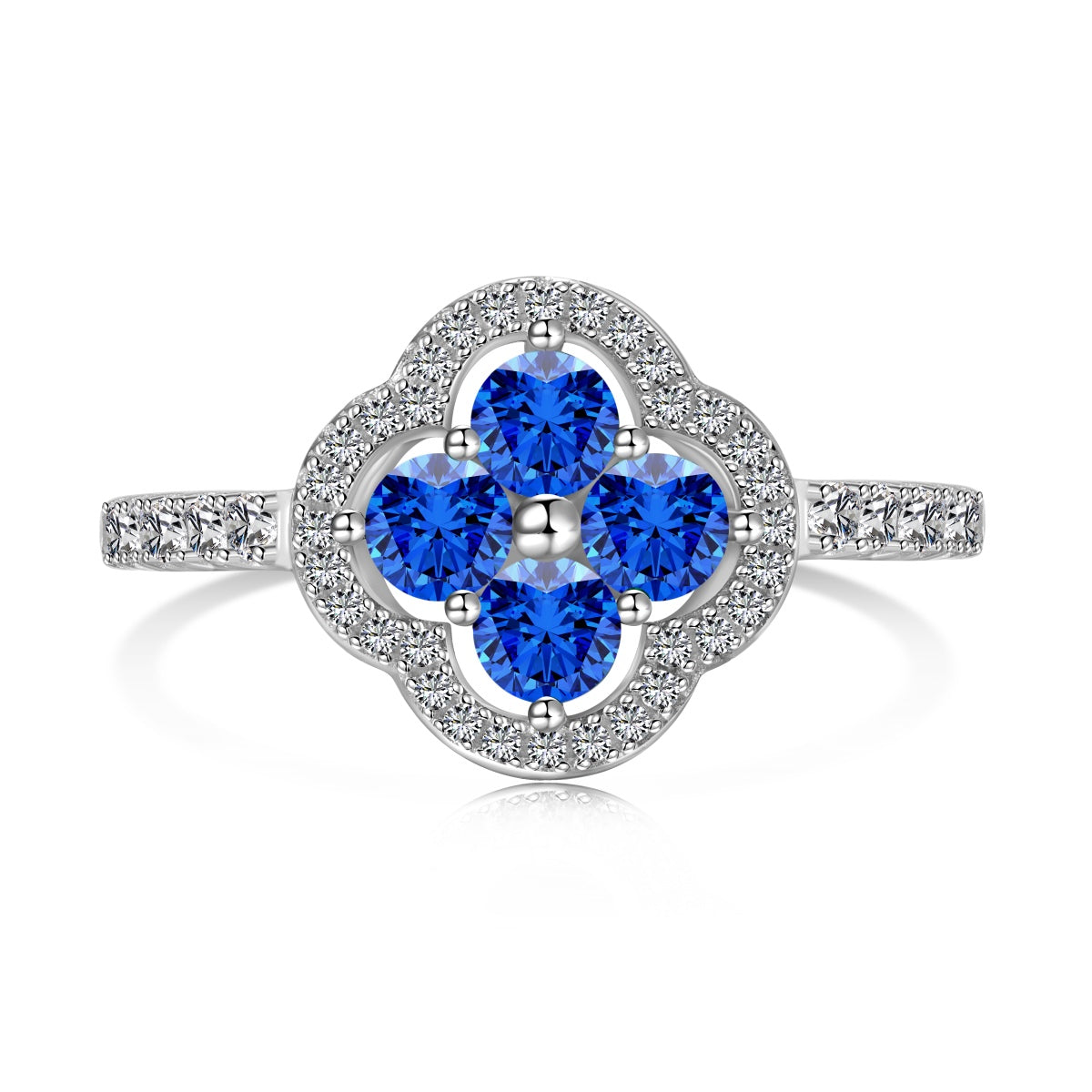[Am jewelry]Four Leaf Clover Flower Design Ring