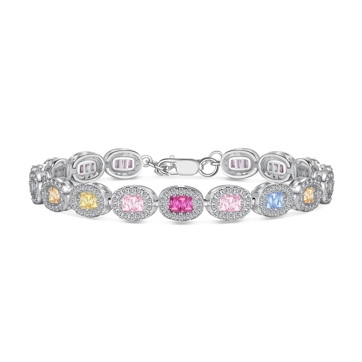 [Am jewelry]Exquisite Ornate Emerald Cut Daily Bracelet