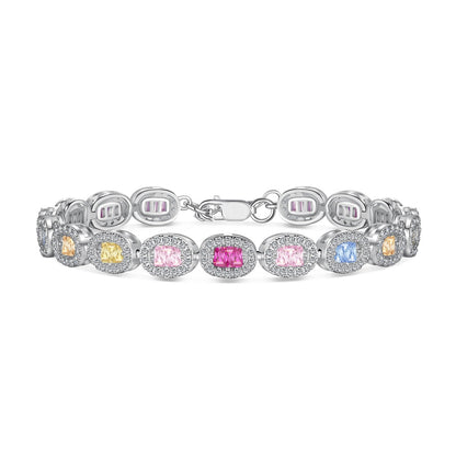 [Am jewelry]Exquisite Ornate Emerald Cut Daily Bracelet