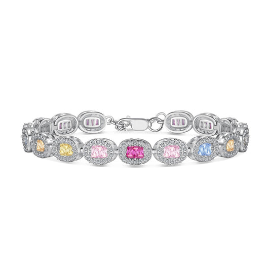 [Am jewelry]Exquisite Ornate Emerald Cut Daily Bracelet