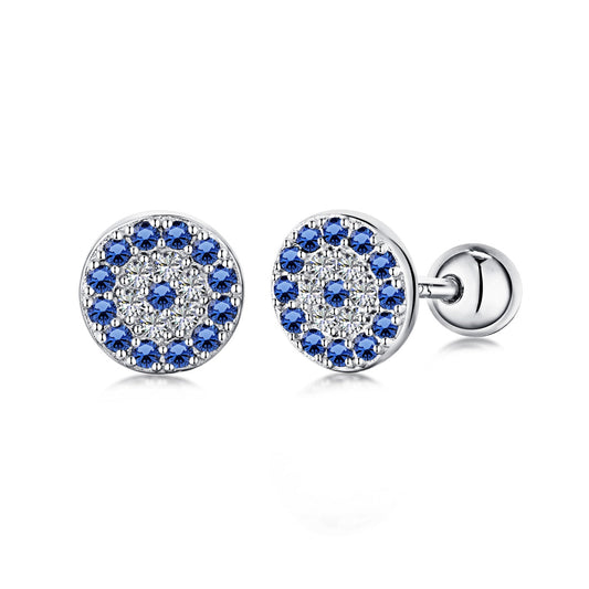 [Am jewelry]Devil's Eye Ear Bone Nail Earrings