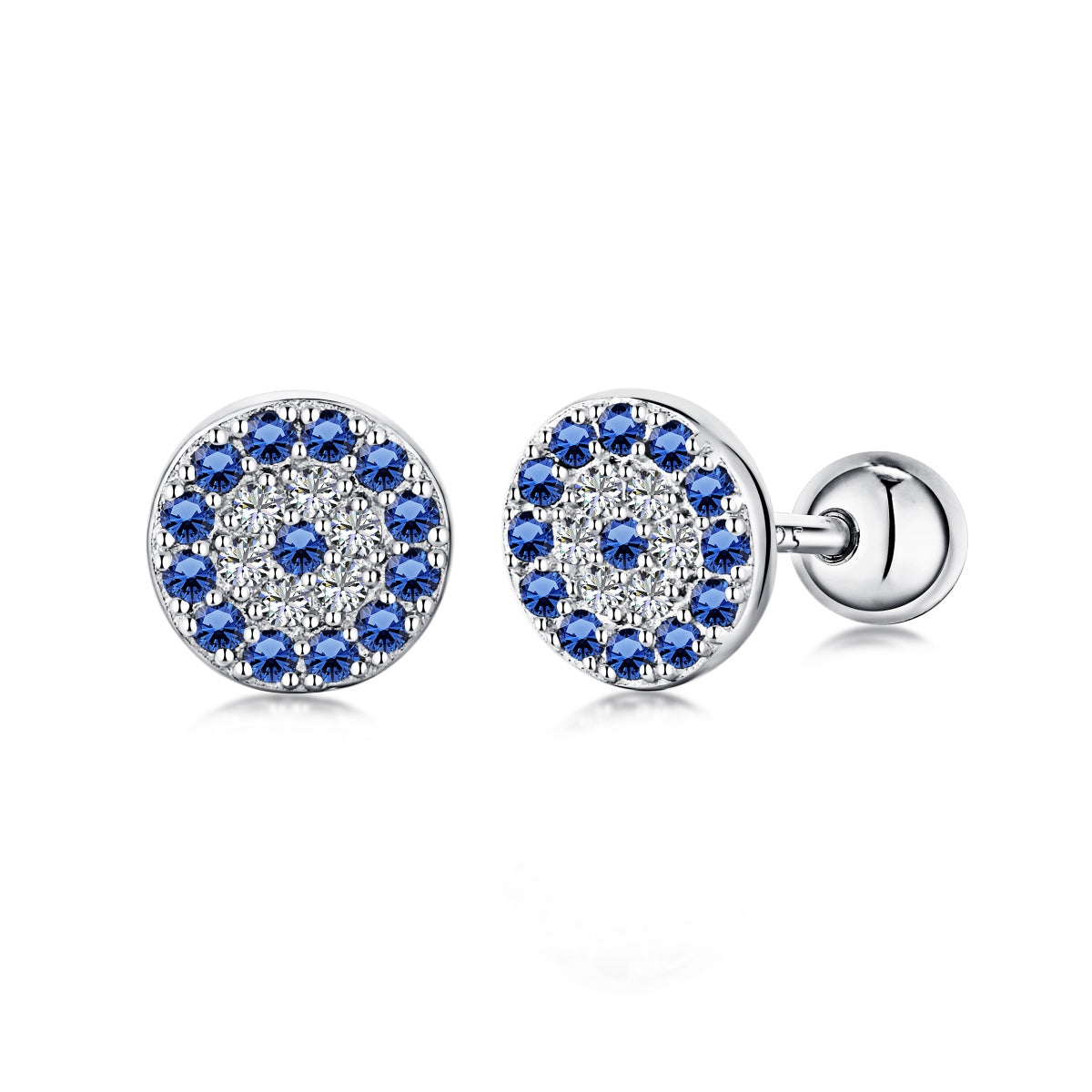 [Am jewelry]Devil's Eye Ear Bone Nail Earrings
