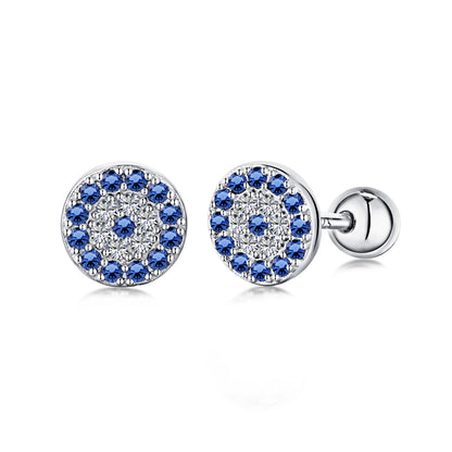 [Am jewelry]Devil's Eye Ear Bone Nail Earrings