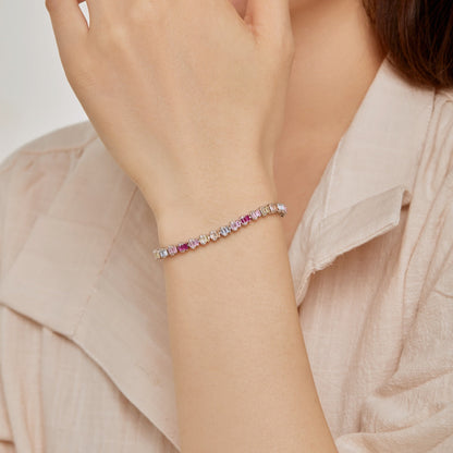 [Am jewelry]Delicate Colorful Emerald Cut Party Bracelet