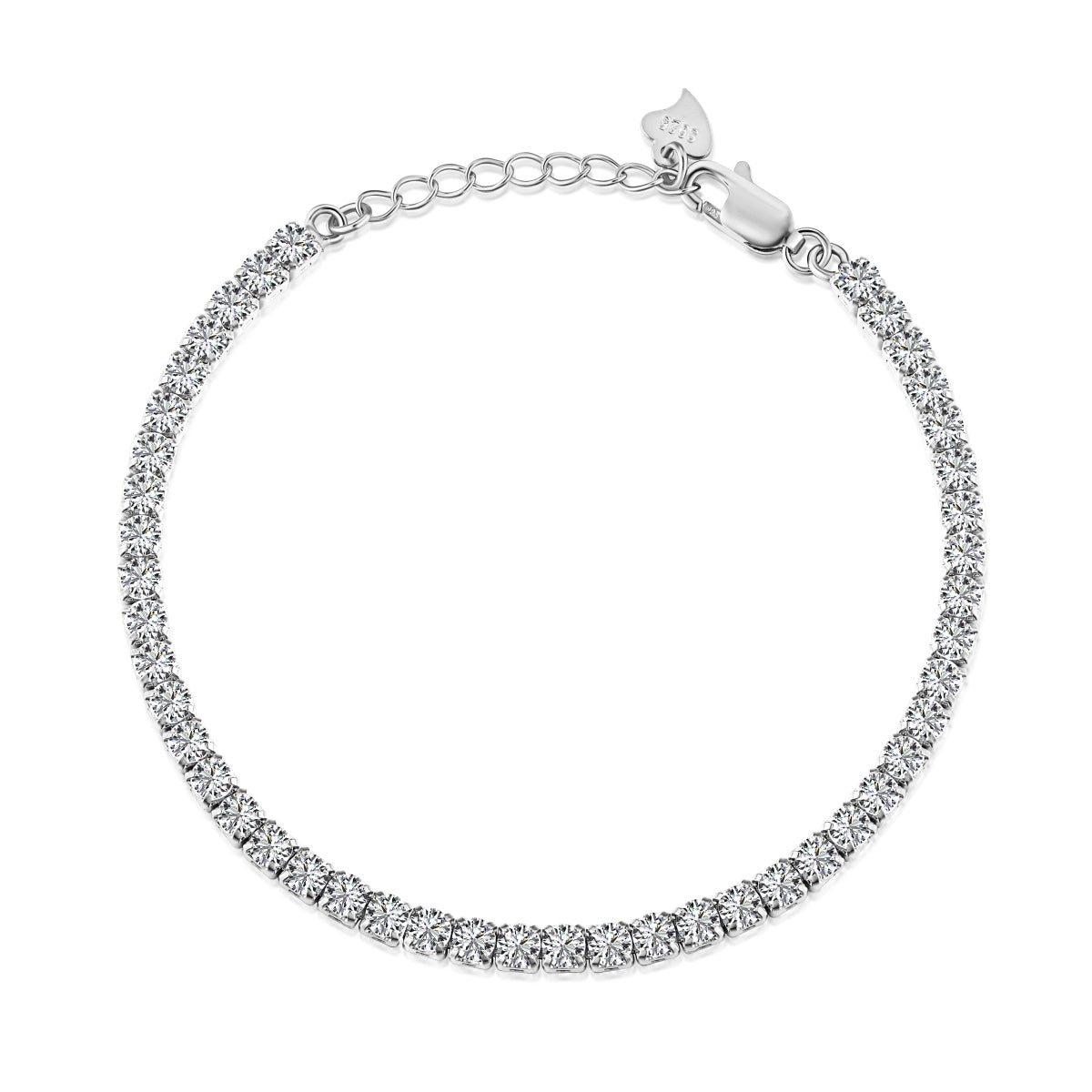 [Am jewelry]Sparkling Round Cut Daily Bracelet