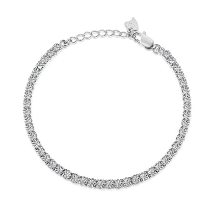 [Am jewelry]Sparkling Round Cut Daily Bracelet