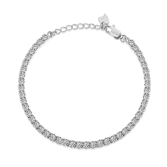 [Am jewelry]Sparkling Round Cut Daily Bracelet
