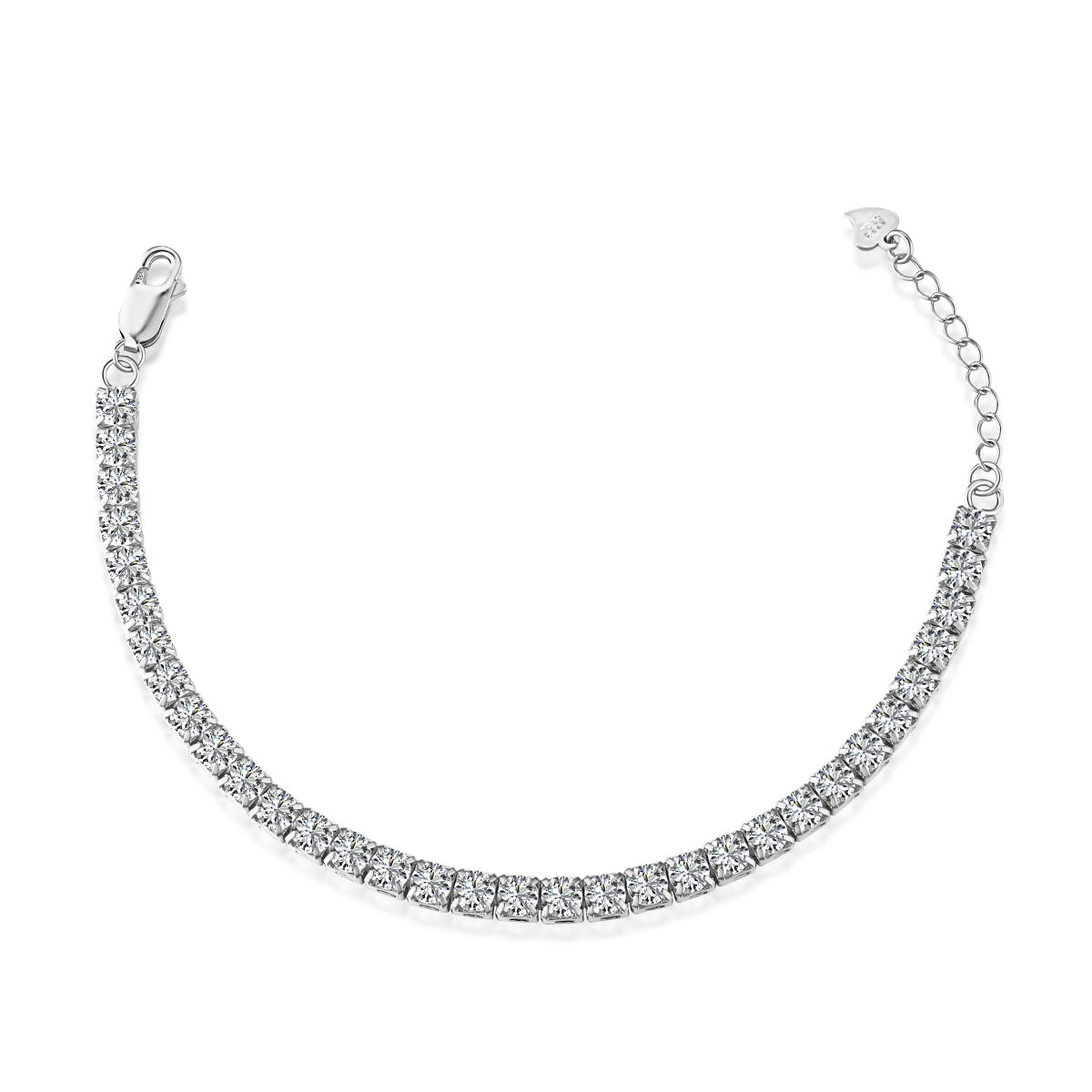 [Am jewelry]Sparkling Radiant Princess Cut Tennis Bracelet
