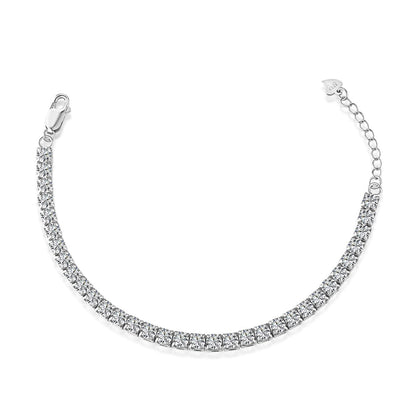 [Am jewelry]Sparkling Radiant Princess Cut Tennis Bracelet
