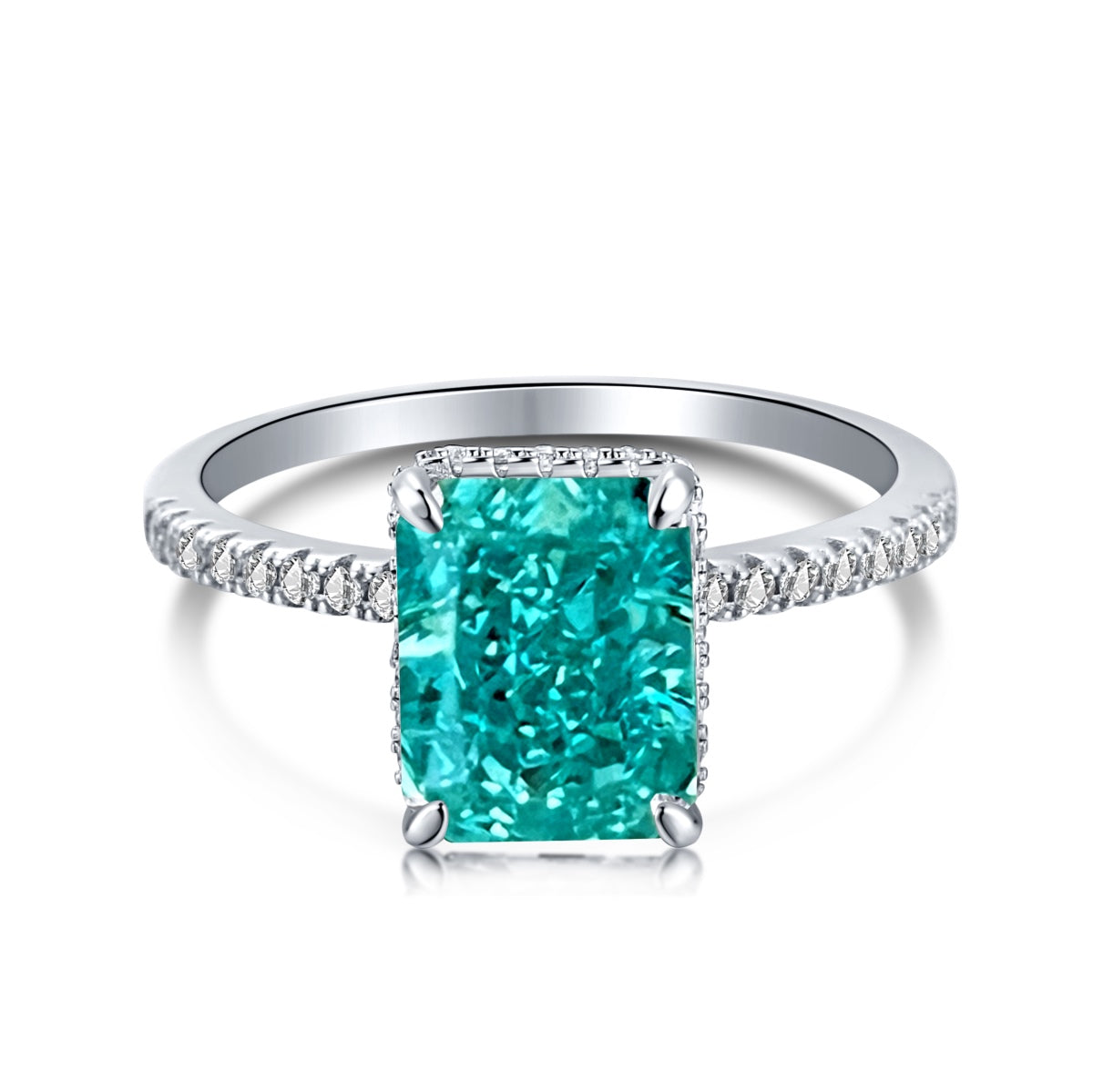 [Am jewelry]4.0 Carat Luxurious Engagement Ring