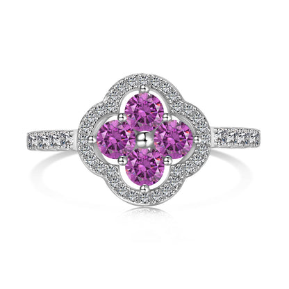 [Am jewelry]Four Leaf Clover Flower Design Ring