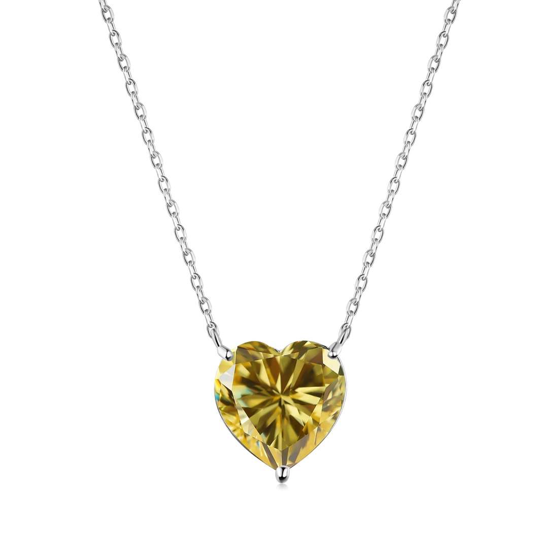 [Am jewelry]6.0 carat Radiant Heart Shape Necklace