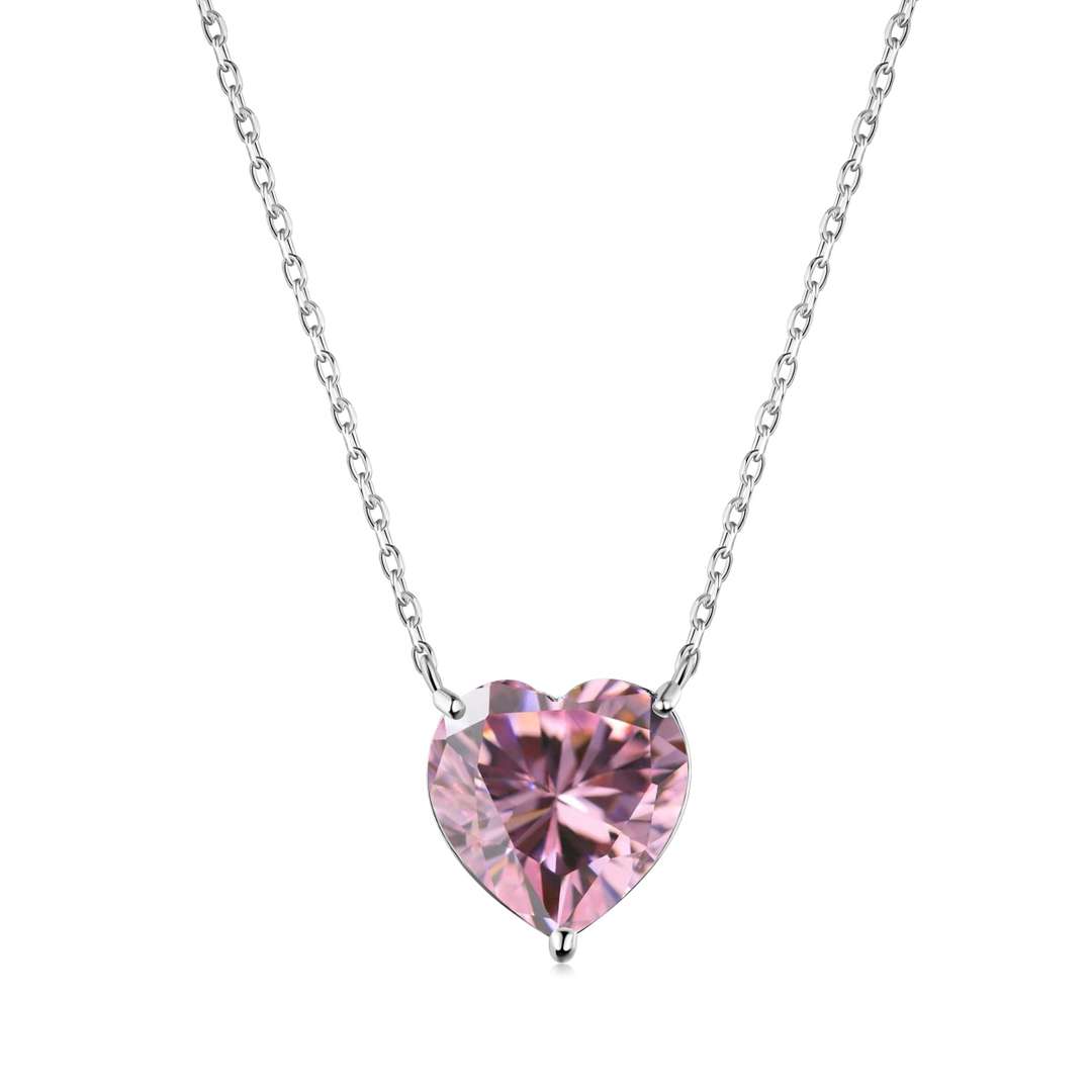 [Am jewelry]6.0 carat Radiant Heart Shape Necklace
