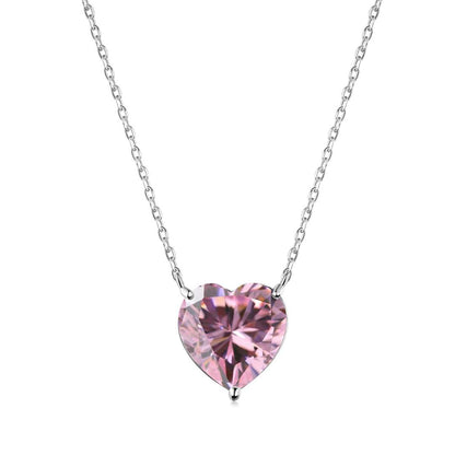 [Am jewelry]6.0 carat Radiant Heart Shape Necklace
