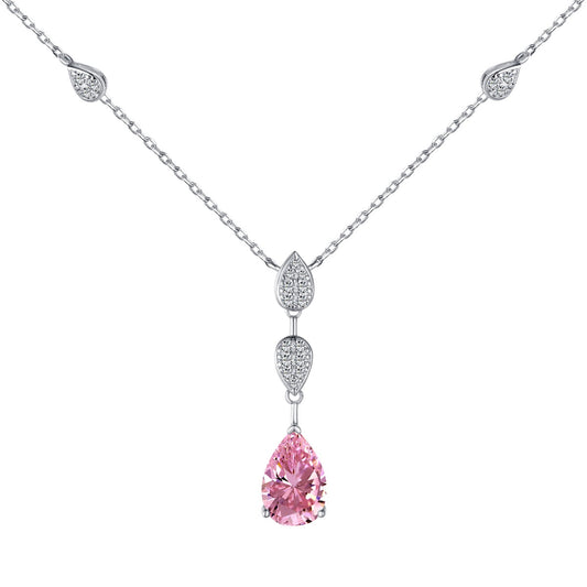 [Am jewelry]Dazzling Pear Cut Necklace
